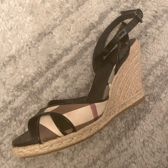Burberry espadrilles vintage check, mid-heel IT38 - Picture 1 of 3